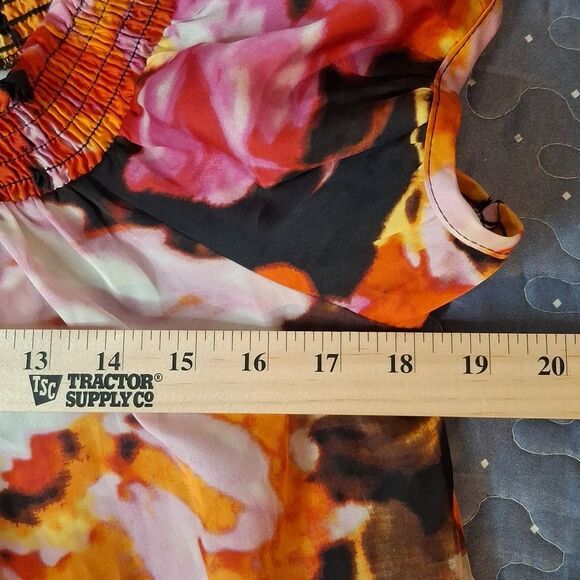 New York & Company Floral Multicolor Women's Top size medium - Picture 6 of 7